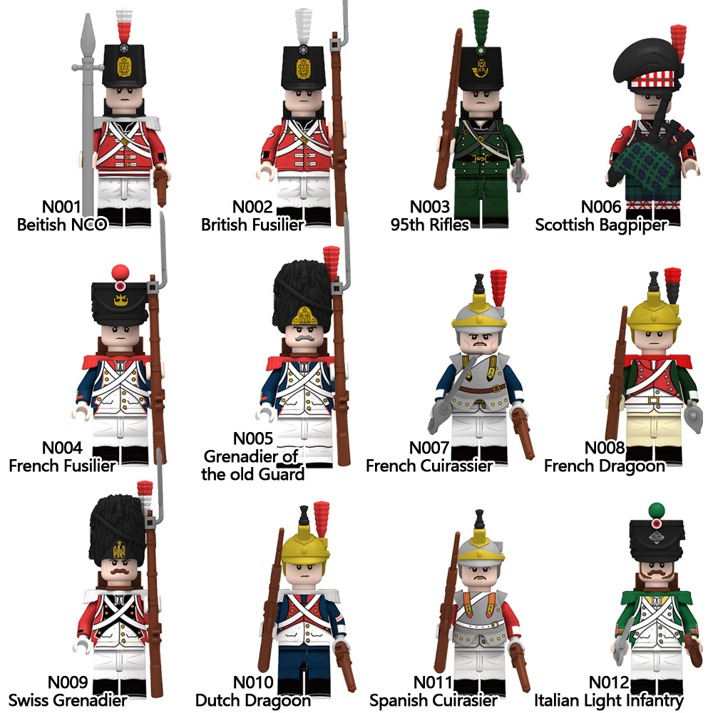 เลโก้ทหารอังกฤษ-เลโก้ทหารอเมริกา-british-soldier-lego-american-soldier-lego