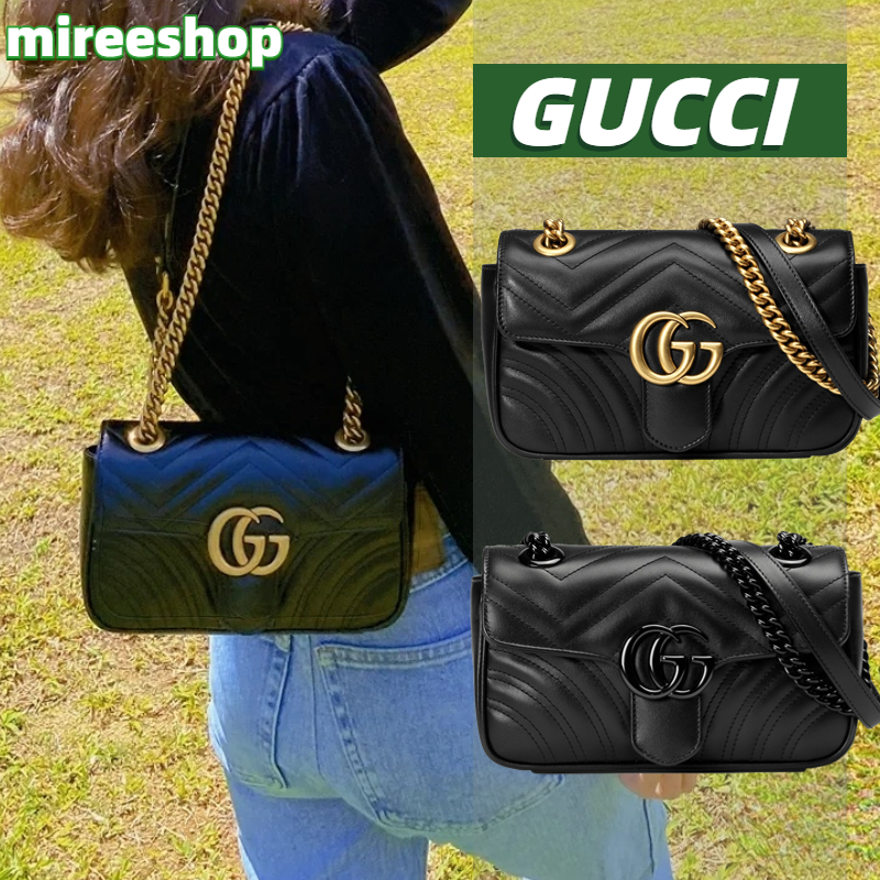 กุชชี่-gucci-กระเป๋า-gg-marmont-matelass-mini-bag