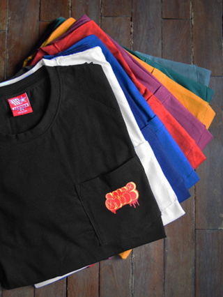 A.M.P. เสื้อสกรีนลาย “THROWIE” POCKET T-SHIRT