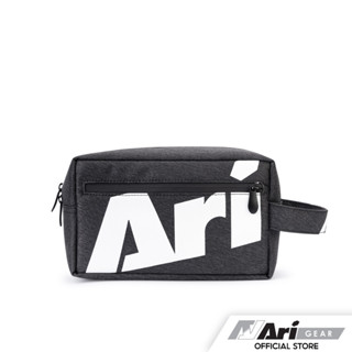 ARI TRAVEL KIT TOP DYED BAG - BLACK/WHITE กระเป๋าเอนกประสงค์ อาริ สีดำ