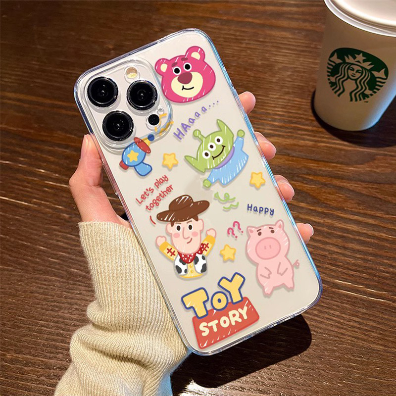 เคสโทรศัพท์มือถือ-ซิลิโคนนุ่ม-tpu-ใส-ลายการ์ตูนหมี-ทอยสตอรี่น่ารัก-สําหรับ-realme-c53-c35-c30s-c12-c15-c25-c55-c33-c11