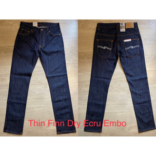 Nudie Jeans Thin Finn Dry Ecru Embo