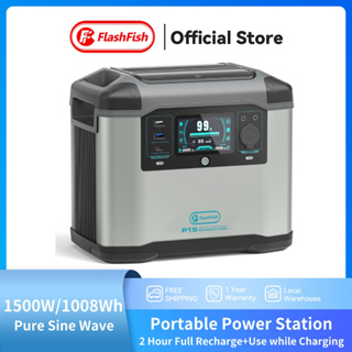 (2 Hrs Full Recharge) Flashfish Power box 1008Wh/1500W Portable Power Station UPS Power Supply Solar Generator Camping