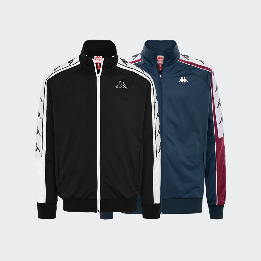 Kappa เส อวอร ม Chaqueta 222 Banda 10 Ahran Hombre Negro Shopee Thailand