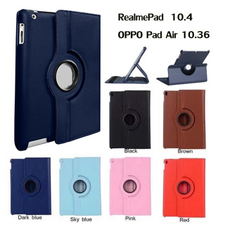 [เคสหมุน]เคสหนังคุณภาพดี เคสrealme pad หมุนได้  OPPO Pad Air 10.36 realme pad 10.4 เคสหมุน 360 วางแนวตั้งและแนวนอนได้