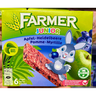 Farmer ซีเรียลบาร์ แอปเปิ้ล บลูเบอร์รี่ ออแกนิก Organic Apple & Blueberry Cereal Bar