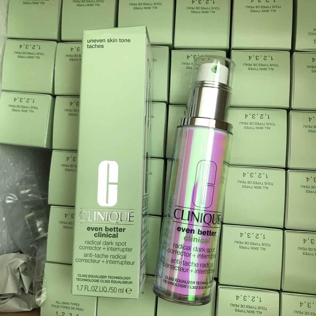 Clinique Even Better Clinical Radical Dark Spot Corrector + Interrupter 50mlและ100ml Shopee