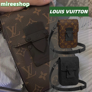 🍒หลุยส์วิตตอง Louis Vuitton กระเป๋าสตางค์แบบสะพายรุ่น S-Lock Vertical