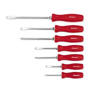 Snap On Screwdriver Set 7 Piece ชุดไขควง Snap on 7 ชิ้น ด้ามจับแบบแข็งสีแดง SDDX70AR