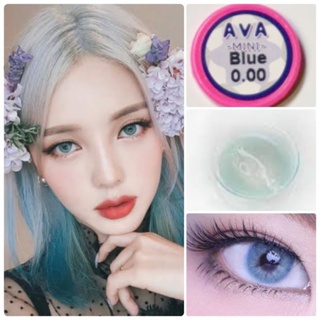 คอนแทคเลนส์ มินิ รุ่น Mini Ava สีฟ้า/Blue มีค่าสายตา (0.00)-(-10.00)