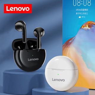 Lenovo หูฟังบลูทูธ earphone HT38 TWS earphones bluetooth เข้ากันได้กับ Android Xiaomi และปลอกหุ้มหูฟังลายการ์ตูนน่ารัก