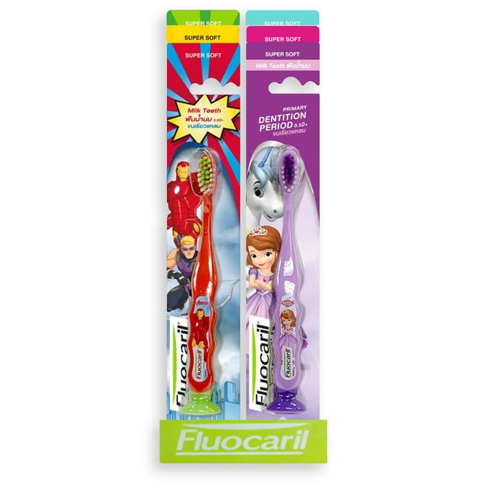 ฟลูโอคารีล-คิดส์-แปรงสีฟันสำหรับเด็ก-แพ็ค-6-ด้าม