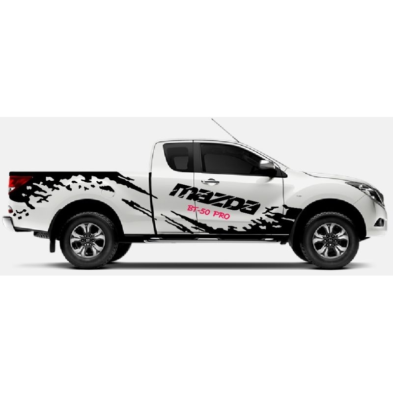 สติกเกอร์ติดรถกระบะ-mazda-bt-50-pro-สติกเกอร์ลายโคลนสาด-mazda-bt-50-pro-ลายแต่งรถกระบะ