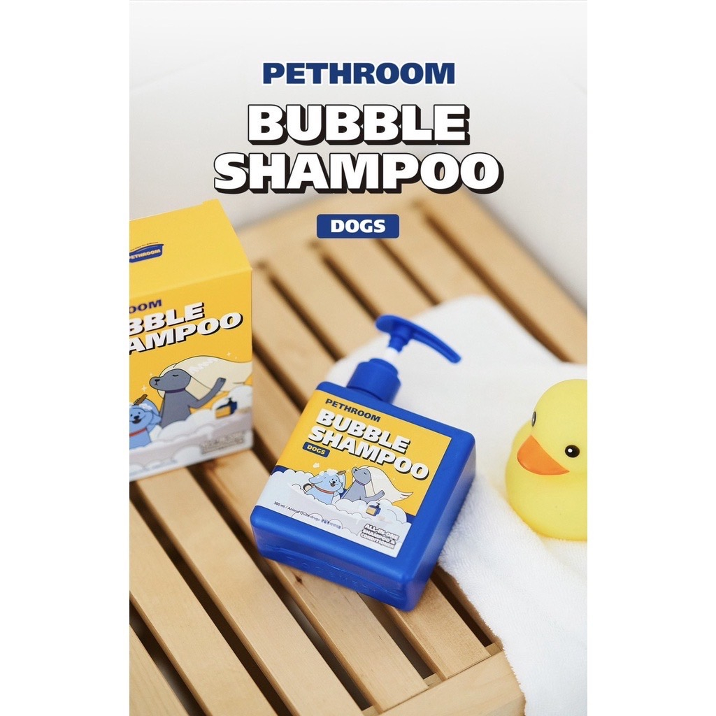 pethroom-bubble-shampoo-บับเบิ้ลแชมพูสุนัขและแมว-สูตรออร์แกนิค-นำเข้าจากประเทศเกาหลี