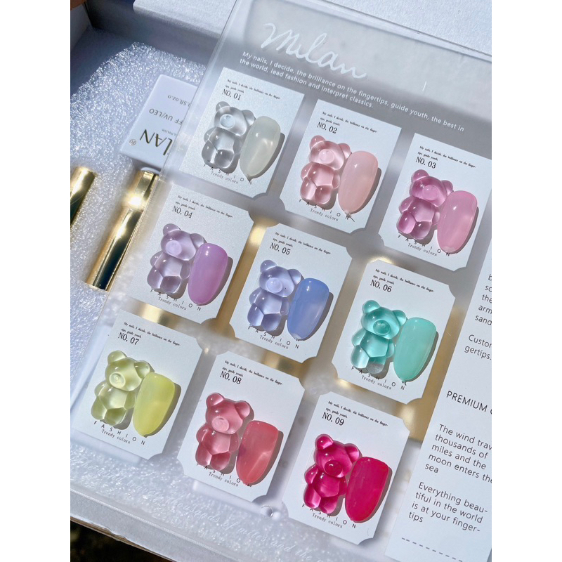 สีไซรัปพาสเทลโทนมาการองหวานหวาน-แบรนด์-milan-9-สี-จ้า-พร้อมส่งจ้า