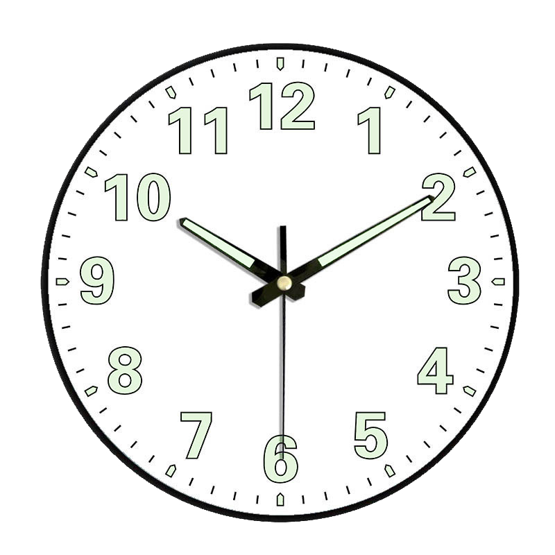 12-นิ้ว-นาฬิกาแขวนผนังเรืองแสง-นาฬิกาแขวนผนัง-นาฬิกาผนัง-นาฬิกาส่องแสง-คุณภาพสูง-พื้นผิวกระจก-เดินเรียบไม่มีเสียง