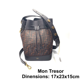 FENDI Mon Tresor Bucket Bag ของแท้ 100% [ส่งฟรี]