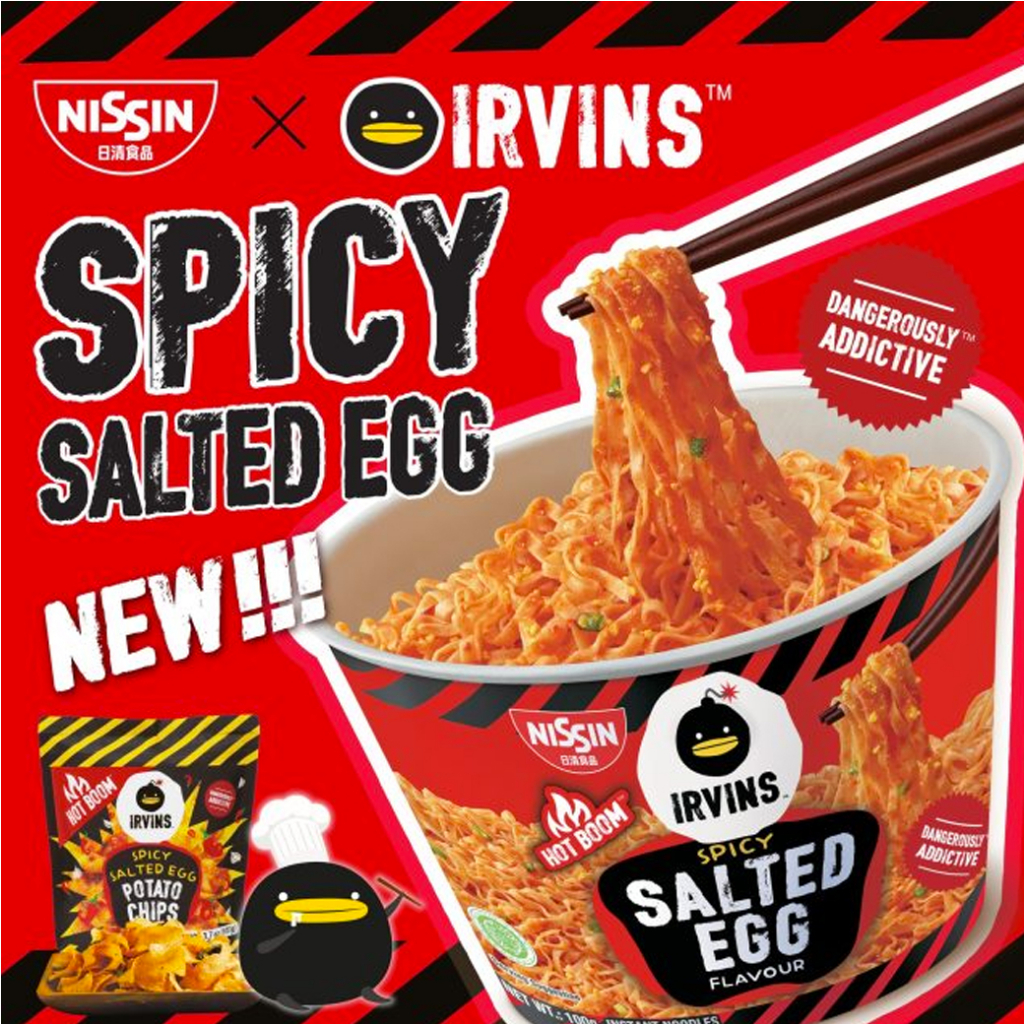 nissin-x-irvins-salted-egg-instant-noodle-นิสชิน-เออวินส์-รสไข่เค็ม-แบบชาม-สิงคโปร์-100g