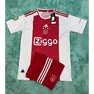 ชุดบอล ทีมอาแจ๊ก AJAX ฤดูกาลใหม่ ปี2024 คอกลม ชุดบอลผู้ใหญ่ ได้ทั้งชุด(เสื้อบอลและกางเกงบอล) ใหม่ล่าสุด