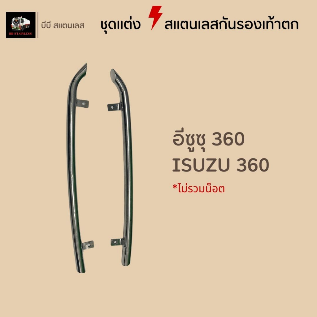 ชุดแต่งสแตนเลสกันรองเท้าตก-เลสกันรองเท้าตก-อีซุซุ360-frr210-ฮีโน่เมก้า-ฮีโน่โดมิเนเตอร์