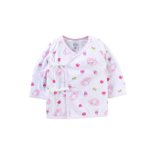 De bon By Enfant เสื้อป้ายแขนยาว สีชมพู พิมพ์ลายน้องหมี Cutie Bear ไซส์ 70 เหมาะสำหรับเด็ก 3-6 เดือน