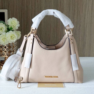 🎀 (สด-ผ่อน) สะพาย 9 นิ้ว สีเบจ 35S3GW7C1L ARLO SMALL PEBBLED LEATHER CROSSBODY BAG