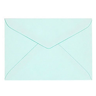 ซองใส่การ์ด 5x7" สีฟ้า ฝาสามเหลี่ยม เนื้อปอนด์ (50ซอง) สีพาสเทล สวยงาม ใส่การ์ด งานมงคล อั่งเปา แต่งงาน งานบวช ใส่เงิน