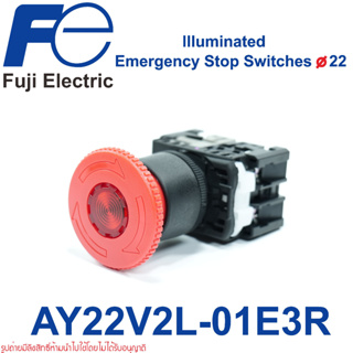 AY22V2L-01E3R FUJI ELECTRIC  AY22V2L-01E3R  AY22V2L AY22V2L E3 Emergency stop illuminated pushbutton switches