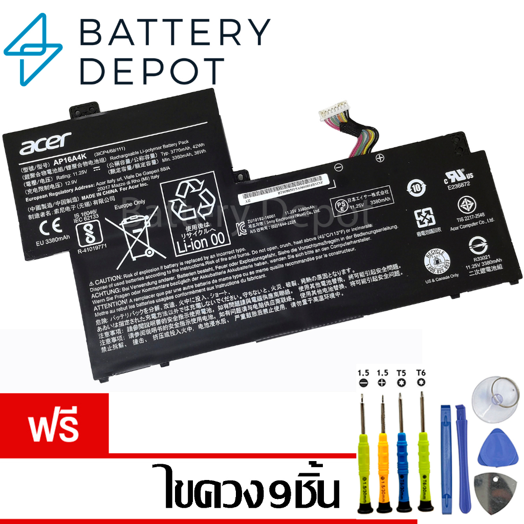 ฟรี-ไขควง-acer-แบตเตอรี่-ของแท้-ap16a4k-สำหรับ-acer-swift-1-sf113-31-series-acer-battery-notebook-แบตเตอรี่โน๊ตบุ๊ค