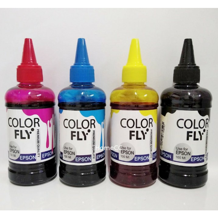 หมึก Canon HP Epson Refill Inkjet Printer Color Fly 100 ml. หมึกเติม ...