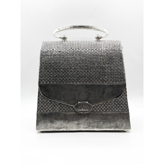 สอบถามสต๊อคก่อนสั่งซื้อ❗กระเป๋าถือผู้หญิง ลายหญ้าสามเหลี่ยม กระเป๋าถือเงินแท้ 925 : 925 Silver Handbag [WSPP0077PW]