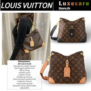 ถูกที่สุด ของแท้ 100%/หลุยส์ วิตตองLouis Vuitton ODEON Women/Shoulder Bag กระเป๋าใต้วงแขน/กระเป๋าแมสเซนเจอร์