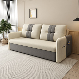 โซฟา โซฟาปรับนอน 1/2/3 ระดับ Foldable Sofa Bed โซฟาผ้าแคนวาส มแน่นนั่งสบาย โซฟา 1/2/3 ที่นั่ง โซฟาคอนโด