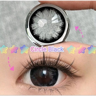 คอนแทคเลนส์ บิ๊กอาย รุ่น Circle Black สีดำ มีค่าสายตา (0.00)-(-10.00) เปลี่ยนแทนทุกเดือน