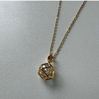 Adoreofficial.bkk | Crytal sphere gold necklace