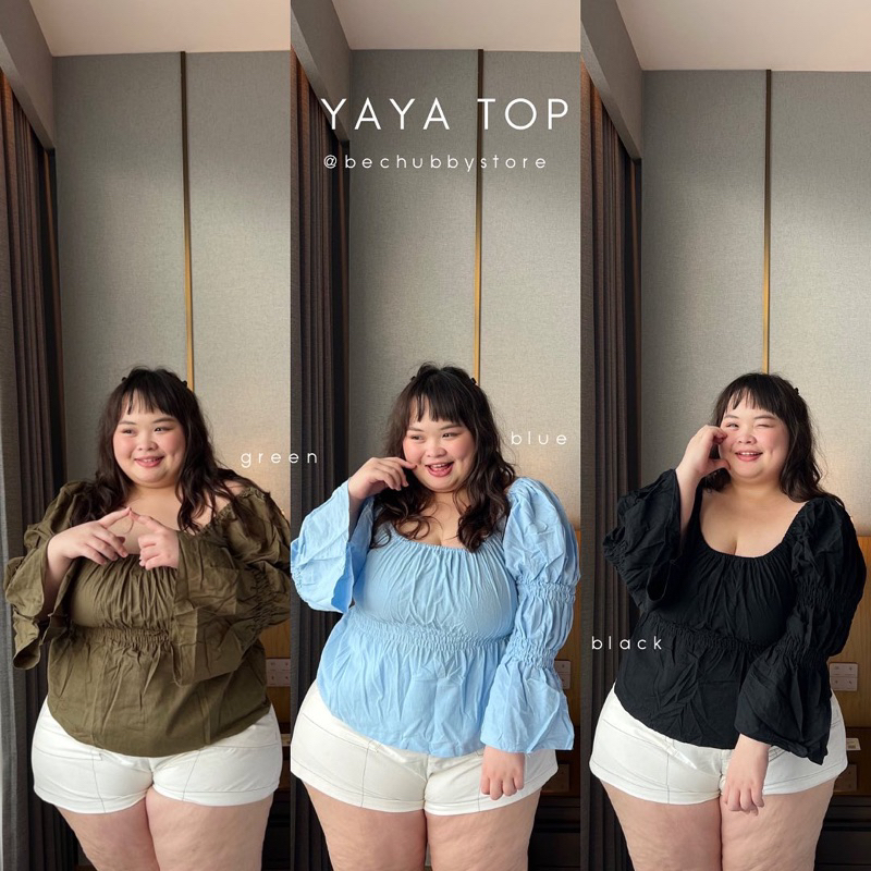 “Yaya top” เสื้อทรงฮิตตลอดกาล เสื้อญาญ่าในตำนานน งานสาวอวบโดยเฉพาะรุ่น ...