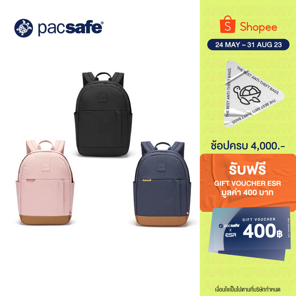 ภาพหน้าปกสินค้าPacsafe Go 15L Anti-Theft Backpack ANTI-THEFT กระเป๋าเป้ กระเป๋าสะพายหลัง กระเป๋ากันขโมย