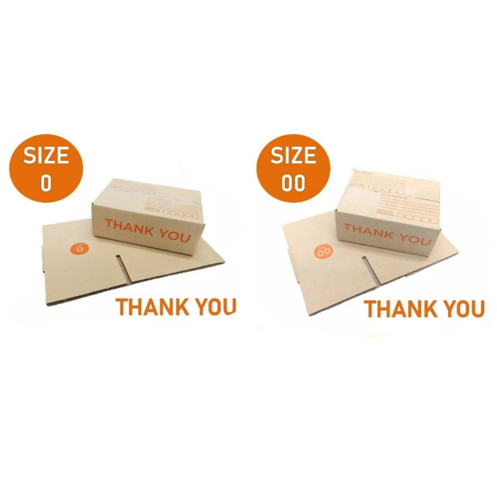 ภาพหน้าปกสินค้าปรับราคา กล่องส้ม กล่องพัสดุthankyou เบอร์ 00 -0 หนาพิเศษ กระดาษเกรดเอ กล่องพัสดุ ลาย Thank you กล่องไปรษณีย์ จากร้าน yimboxx บน Shopee