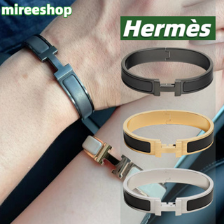 🍒แอร์เมส Hermès Clic HH SO BLACK bracelet/mens narrow bracelet