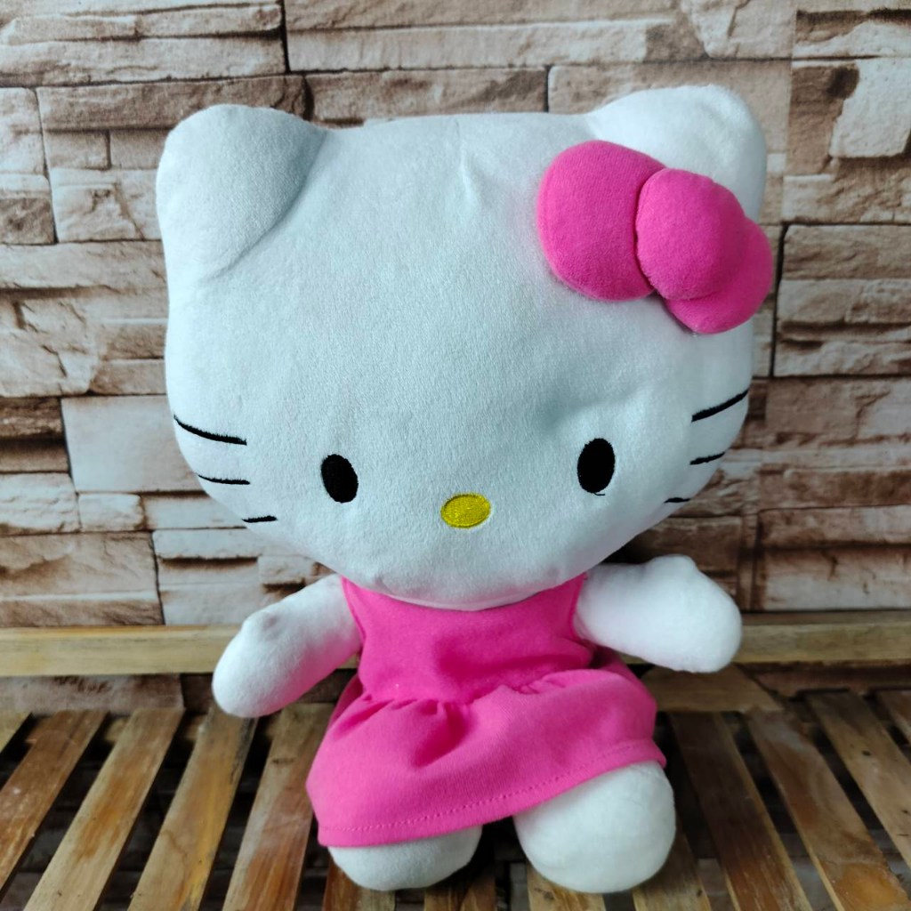 ตุ๊กตาคิตตี้-hello-kitty-ตุ๊กตาแมว-ขนาด-28cm-มือสองสภาพ-90-เนื้อผ้านุ่มมาก-น่ากอด-ถูกที่สุด