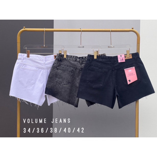 34-42 volume jeans กางเกงยีนส์ขาสั้นไซส์ใหญ่ ผ้าไม่ยืด