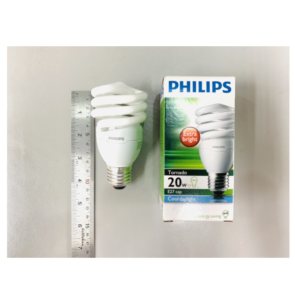 หลอดประหยัดไฟ-tornado-ทอร์นาโด-ฟิลลิปส์-philips-รูปทรงเกลียวพายุ-ขั้ว-e27