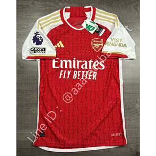 เสื้อฟุตบอล เกรด player อาเซน่อล Home เหย้า 2023/24 อาร์ม EPL No Room