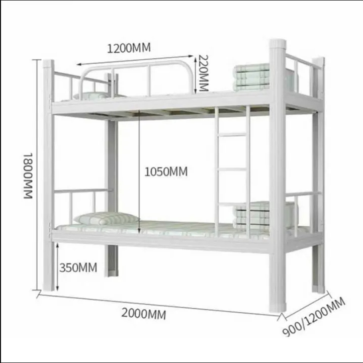 เตียงนอน-2ชั้น-เตียงนอน-3-ฟุต-เตียงเหล็กสองชั้น-bed-frame-มี-2-สีให้เลือก-โครงสร้างเเข็งเเรง-พร้อมส่ง