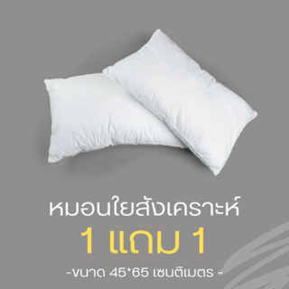 💥1แถม1 💥 หมอน หมอนหนุน ใยสังเคราะห์ 100% รุ่น FOUR SEASONS หมอนโรงแรม