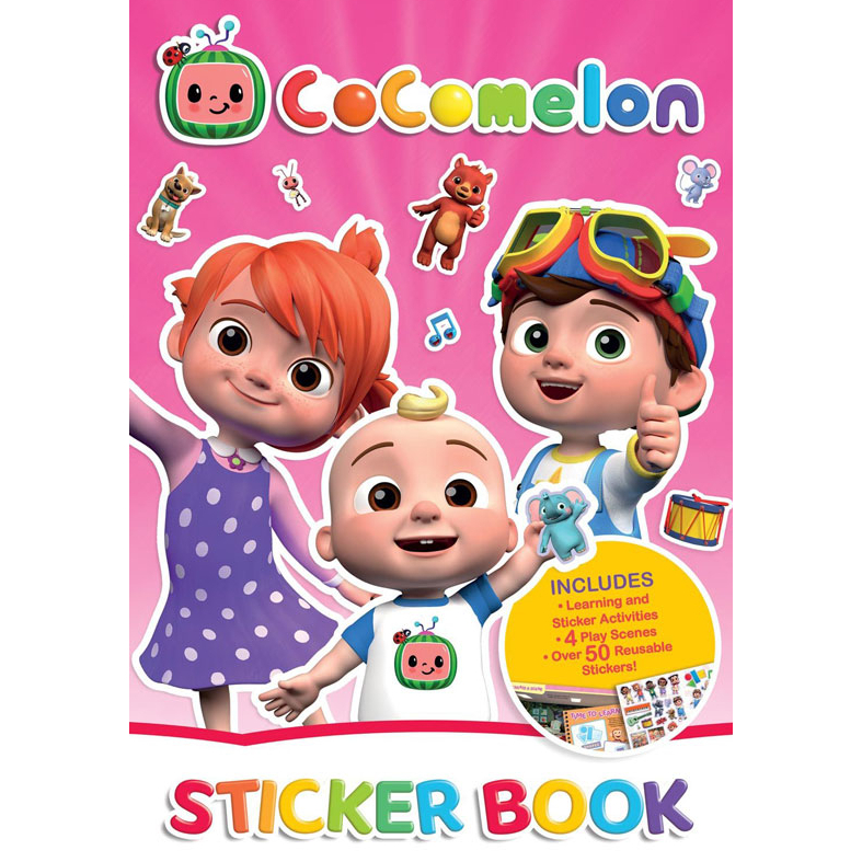 cocomelon-sticker-activity-book-welcome-to-the-cocomelon-sticker-book-4-play-scenes-and-over-50-reusable-stickers