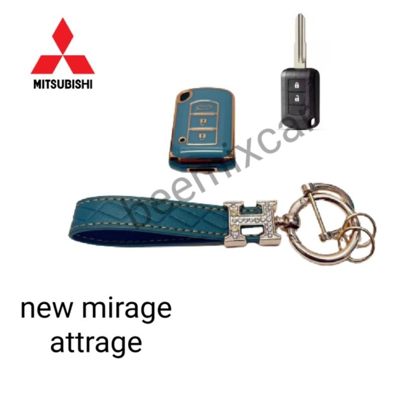 เคสกุญแจรีโมทรถยนต์-tpu-สําหรับ-รถรุ่น-mitsubishi-new-mirage-attrage