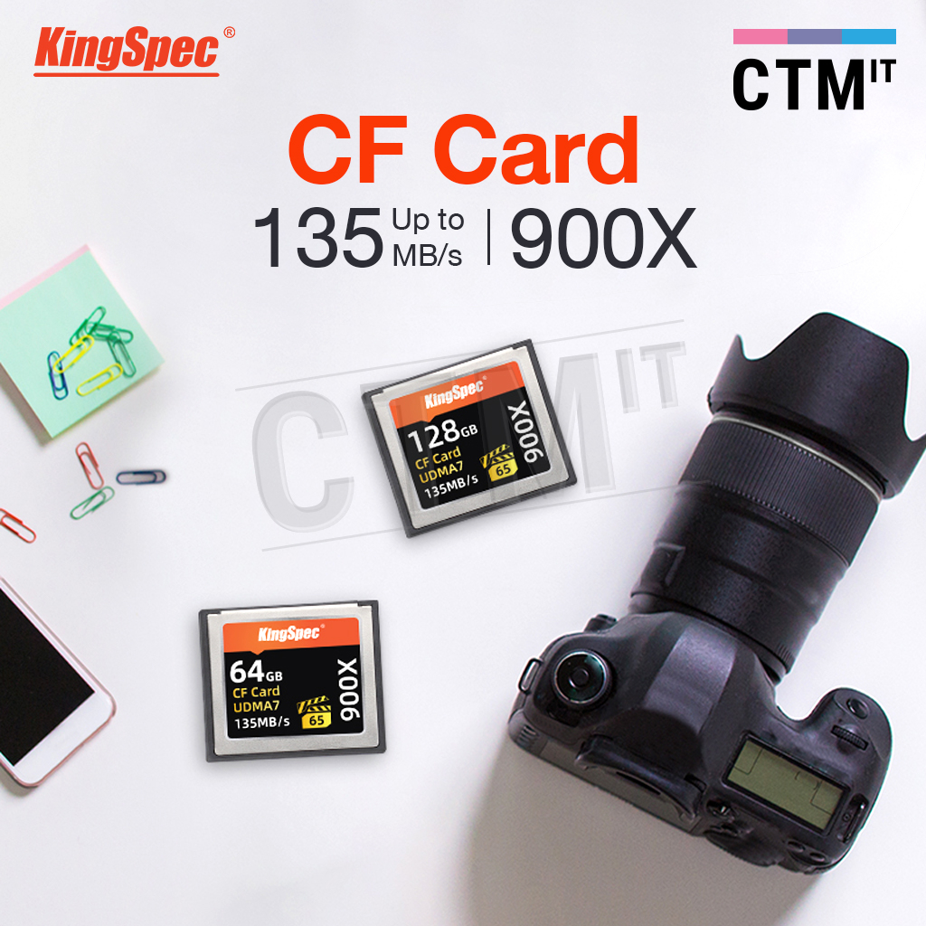 อุปกรณ์กล้อง-เมมโมรี่การ์ด-การ์ดกล้อง-compact-flash-memory-card-cf-card-kingspec