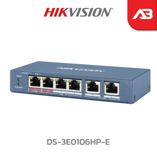 HIKVISION POE SWITCHING 4+2 PORT รุ่น DS-3E0106HP-E