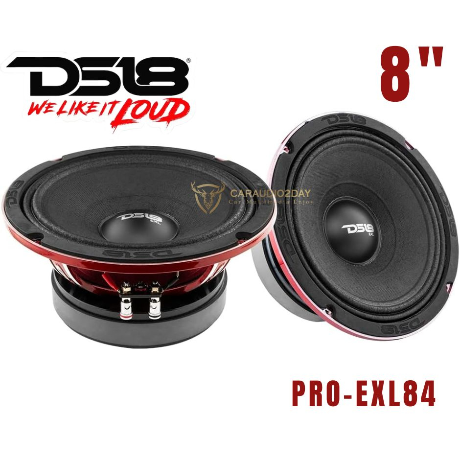 รุ่นท๊อป-ลำโพง-8นิ้ว-ds18-pro-exl84-loudspeaker-8-midrange-red-aluminum-basket-800w-max-400w-rms-4-ohms